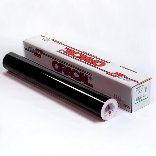 Пленка самоклеящаяся мономерная Oracal 641 G 070 1*50 м черная, глянцевая